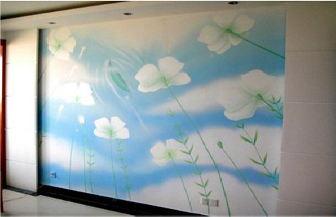 会东画墙绘怎么画好白云的蓬松感？