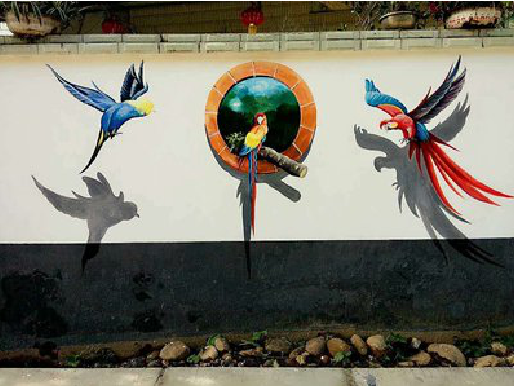 会东视觉错位-3D墙绘设计